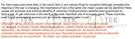 İngilizce« »<i></i>Türkçe