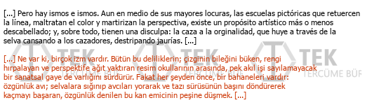 İspanyolca« »Türkçe Türkçe Çeviri Örneği - 281
