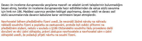 Turc Tchèque Traduction juridique Çeviri Örneği - 367
