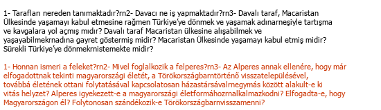 Türkçe-Macarca Hukuki Tercüme tercüme