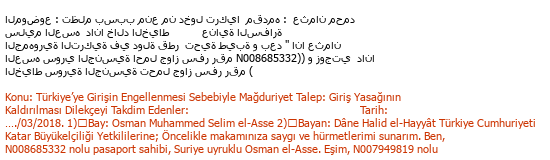 Arabic-Turkish Other / General translation