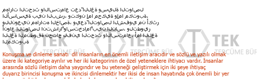 Arabic-Turkish Social Sciences Translations translation