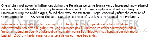 Englisch Türkisch Finanzübersetzung Çeviri Örneği - 137