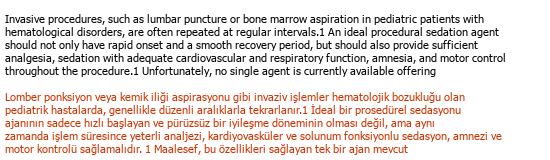 English Turkish Medical Translation Çeviri Örneği - 57