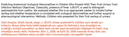 English Turkish Medical Translation Çeviri Örneği - 60