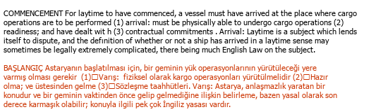 İngilizce<>Türkçe Türkçe Çeviri Örneği - 253
