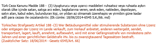 Türkisch Deutsch Juristische Übersetzung Çeviri Örneği - 206