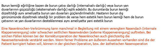 Turc Allemand Traduction médicale Çeviri Örneği - 212