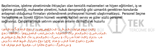 Turc Persan Traduction commerciale Çeviri Örneği - 361