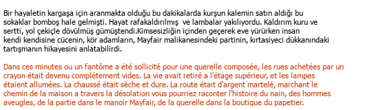 Türkçe Fransızca Edebi Tercüme Çeviri Örneği - 189