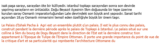 Türkisch Französisch Tourismus-Übersetzungen Çeviri Örneği - 269