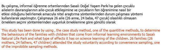 Turkish English Academic Translation Çeviri Örneği - 319