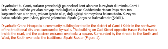Turc Anglais Traduction académique Çeviri Örneği - 334