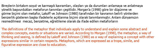 Turc Anglais Traduction académique Çeviri Örneği - 345