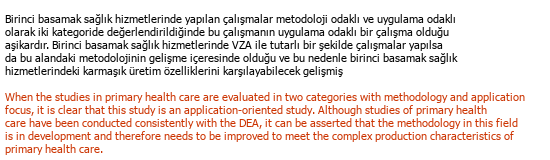 Turc Anglais Traduction académique Çeviri Örneği - 347