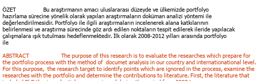 Türkisch Englisch Akademische Übersetzung Çeviri Örneği - 36