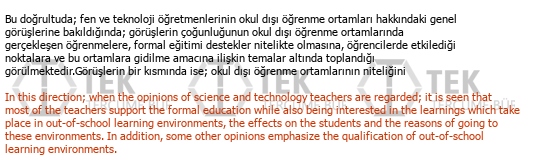 Turkish English Social Sciences Translations Çeviri Örneği - 29