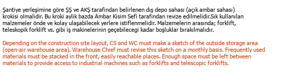 Turkish English Technical Translation Çeviri Örneği - 314