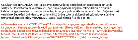 Turc Hongrois Traduction technique Çeviri Örneği - 360