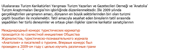 Türkische-Russische Sonstiges / Allgemeines Übersetzung