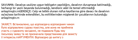 Türkische-Ukrainische Juristische Übersetzung Übersetzung